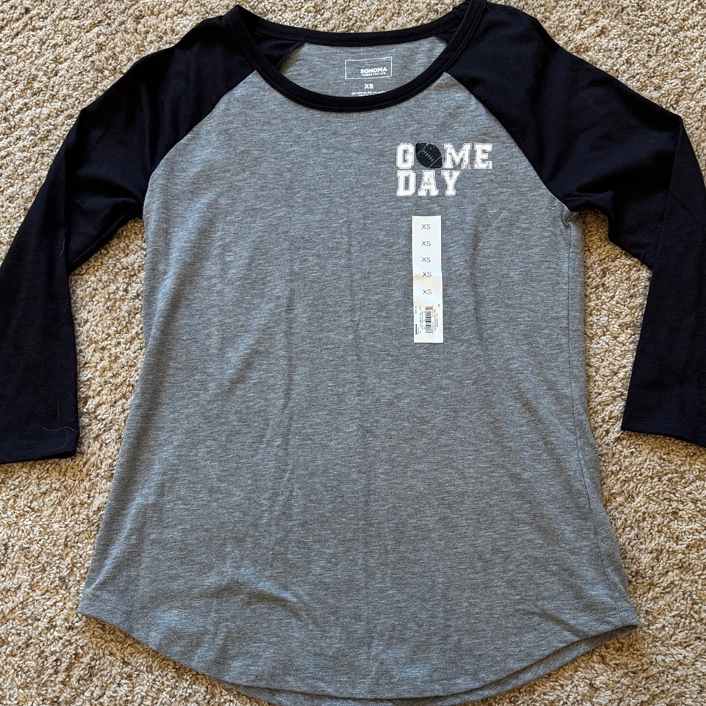 Women’s Sonoma Football  “Game Day” baseball tee